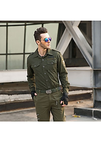 Áo Sơ Mi Dài Tay Lính Mỹ U458 US ARMY, Chất Liệu Vải Kaki Cao Cấp Thiết Kế Túi Hộp Phong Cách Loại Xịn- HÀNG CHÍNH HÃNG