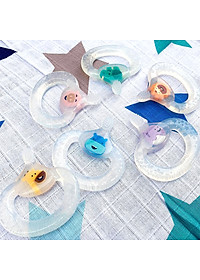 Bàn chải đánh răng kiêm gặm nướu silicon cho bé Marcus & Marcus, từ 6 tháng - Ollie