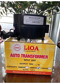 Biến áp đổi nguồn hạ áp 1 pha LIOA 1,2KVA vào 220v ra 100-120v