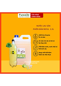 [Can 10L tiết kiệm] Nước lau sàn hữu cơ enzyme sinh học từ vỏ dứa Fuwa3e - hương SẢ CHANH