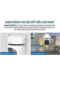 Camera Wifi Ngoài trời TP-Link Tapo C520WS - Độ phân giải 2K 4MP, Chống chịu thời tiết IP66, Có màu ban đêm - Hàng chính hãng