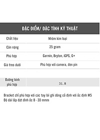 Giá Đỡ Camera, Đèn Pin Cho Xe Đạp Gắn Ghi Đông Xe Đạp Cho Xe Đạp Phù Hợp Với Garmin/Cateye/Bryton