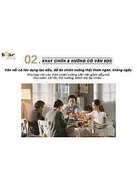 Nồi Điện Đa Năng, Nồi Lẩu Nướng Đa Năng BEAR SUBE004 3 Khay Rời Dung Tích 4L, Công Suất 1200W - Hàng Chính Hãng