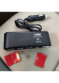 Bộ Chia Tẩu Ô Tô Mẫu Mới 12v-24v - 120W – 4 Cổng USjB Kép , Chống Cháy, Dùng Cho Mọi Dòng Xe Loại Xịn , đồng hồ treo tường
