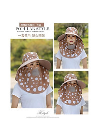 Nón Đội Chống Nắng Có Khẩu Trang Nhiều Màu