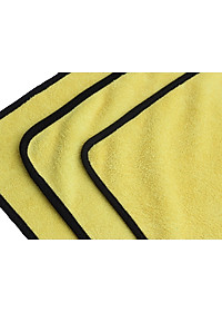 Combo 3 khăn lau xe chuyên dụng Microfiber siêu hút nước
