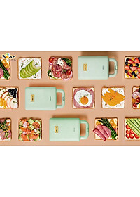 Máy Nướng Bánh Mỳ, Máy Kẹp Bánh Mỳ Sandwich-Waffle BEAR DBC-C06M1 Dung Tích 0.8 Lít, Công Suất 600 W - Hàng Chính Hãng