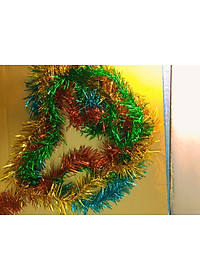 Dây kim tuyến treo cây thông trang trí noel-  Dây 1m4