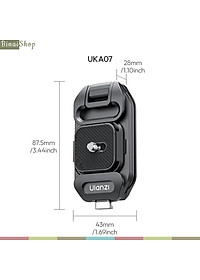 Ulanzi UKA07 - Bộ Kẹp Balo Máy Ảnh GoPro Tháo Nhanh, Bền Nhẹ 94g, Chịu Tải 10kg, Tương Thích Uka & F38 - Hàng Chính Hãng