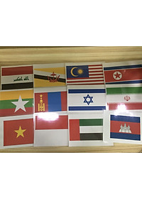 Asian Country Flag Flashcards – Thẻ học tiếng Anh chủ đề Quốc kỳ các nước châu Á – 20 cards