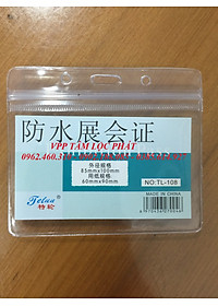 SỈ 50 BỘ THẺ ĐEO NHÂN VIÊN 108 (ngang) + dây đeo thẻ lụa móc nhựa (LOẠI ĐẸP)