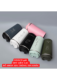 Cốc giữ nhiệt 510ml KHẮC TÊN ly coffee inox 304, bình giữ nhiệt 12h tặng Sticker trang trí