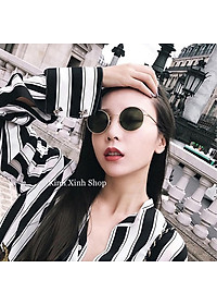 Kính mát nam nữ thời trang mắt tròn cao cấp