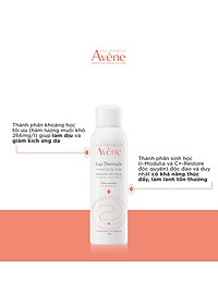 Nước xịt khoáng cấp ẩm và làm dịu da AVÈNE THERMAL SPRING WATER
