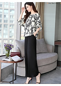 1 Quần tây công sở ống suông rộng, ống đứng, dạng cullotes sang trọng, nữ tính