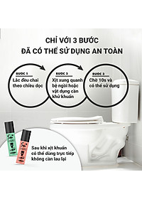 Xịt khử khuẩn bệ ngồi bồn cầu Su Star, Khử 99,99% vi khuẩn, ngăn ngừa lây nhiễm bệnh do dùng chung toilet 50ml