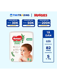 Tã Dán Siêu Cao Cấp Huggies Platinum Naturemade S82 (82 Miếng)