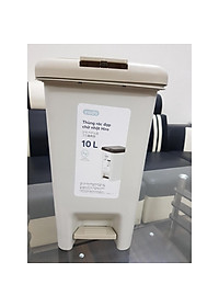 Thùng rác đạp chữ nhật Hiro 10L (Kèm ruột) - Chính hãng INOCHI
