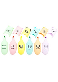 Vỉ 6 Bút Dạ Quang Pastel Mini - Stacom VHL001
