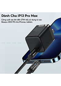 Cáp Tự Ngắt BASEUS Explorer Series Typc-C to iP Sạc Nhanh 20W, Đầu Cáp Trong Suốt Đèn LED báo Sạc Dây Bện Nylon - Hàng Chính Hãng