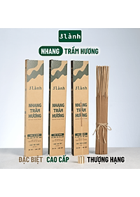 Nhang Trầm Hương 3 Lành Đặc Biệt Cao Cấp Thượng Hạng 23-30-40cm, 100gr Tự Nhiên 100% Thờ Cúng