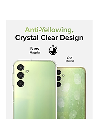 Ốp lưng silicon dẻo cho Samsung Galaxy M35 | M55 chuẩn 5G Ultra Thin trong suốt mỏng 0.6mm độ trong tuyệt đối chống sốc chống trầy xước - Hàng nhập khẩu