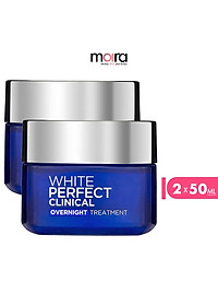 Combo kem dưỡng da trắng mịn và giảm thâm nám L’Oreal Paris White Perfect Clinical ngày và đêm (50mlx2)