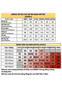 Áo Sơ Mi Nam Thương Hiệu Anton Dài Tay Công Sở Trung Niên Vải Cotton Họa Tiết Kẻ Caro Màu Xanh - 8566