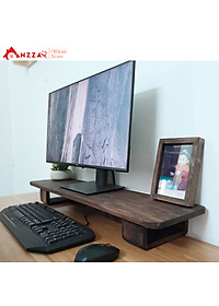 Kệ kê màn hình máy tính bằng gỗ, Kệ gỗ kê màn hình Anzzar-01 