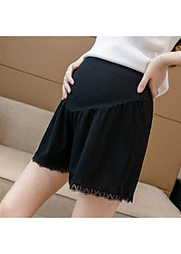 Quần Đùi Bầu Mặc Nhà Mùa Hè Azuno A10 Chất Liệu Lụa Ren Siêu Mát Có Đáp Và Chun Chỉnh Bụng Co Giãn Thoải Mái