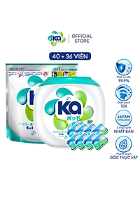Combo Viên Giặt Xả Đa Năng 4 Trong 1 KA Universal (Hộp 36 Viên + Túi 40 Viên)