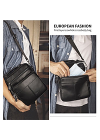 Túi đeo chéo nam DA BÒ THẬT phong cách mới  - BEE GEE DCN9240