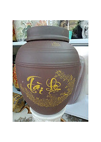 Hũ sành tài lộc đựng rượu gốm sứ Bát Tràng loại 20L