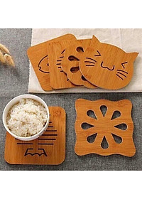 [combo 3] Đế lót nồi bằng gỗ họa tiết đa dạng - Henrysa