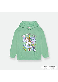 Áo nỉ bé gái Bigfox Miss Meow size đại, áo nỉ bông cho bé gái thu đông ấm áp hình in xinh xắn size trẻ em 3,4…10,11 tuổi