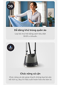 Bàn Ủi Hơi Nước Trụ Đứng Philips STE3170 /80 Có Cầu Ủi StyleBoard nghiêng, Premium (2000W) - Hàng Chính Hãng