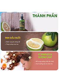 Xịt mọc tóc nhanh tinh dầu vỏ bưởi Tabaha 120ml dành cho Nam giới bị rụng tóc, tóc thưa
