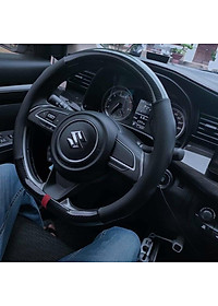 Bọc Vô Lăng, Bọc Tay Lái Mẫu Chữ D Custom- lắp vừa Cho Xe Kia Seltos, XL7, Almera...