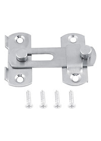 Chốt khóa cài cửa an toàn chất liệu thép không gỉ cao cấp tiện dụng  (10x7cm)