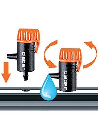 Đầu tưới nhỏ giọt đầu cuối 0-10 L/H, 1 hộp=10 cái Claber 91214