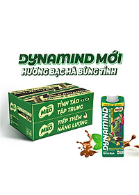 Thùng 24 hộp sữa lúa mạch Nestlé MILO Dynamind Bạc Hà mới (24*200ml)