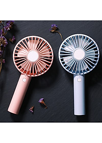 Quạt Điện Mini Cầm Tay Tích Điện Damas T9 - Thiết kế với 3 chế độ gió, đèn Led 7 màu siêu đẹp mắt, kiểu dáng nhỏ gọn tiện lợi, có thể cầm tay, để bàn tiện dụng - Hàng Chính Hãng