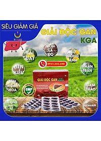 GIẢI ĐỘC GAN KGA - Năng Động - Thanh nhiệt, giải độc, mát gan