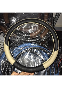 Bọc vô lăng da TpU chỉ viền, phối màu Size 38 cm cho ô tô 4 đến 7 chỗ