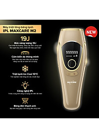 Máy Triệt Lông Băng Lạnh TRẺ HÓA DA IPL Maxcare M2 Bản Cao Cấp Tích Hợp Cảm Biến Da, Năng Lượng 19J Tăng 35% Hiệu Quả