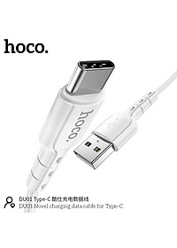 Cáp Sạc Nhanh Type-C 3A Cho Samsung, Xiaomi, Huawei, Oppo, Realme,... Hoco DU01 Dây Sạc 15W, Giá Rẻ - Hàng CHÍNH HÃNG