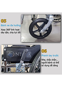 Xe lăn tay cơ bản cho người già, Nhiều mẫu lựa chọn - Hàng chính hãng NIKITA
