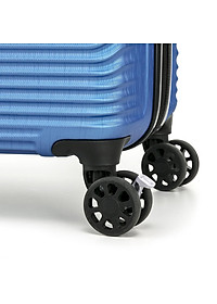 Vali kéo Kami 360∞ KAMILIANT - MỸ: Hệ thống 4 bánh xe đôi xoay 360° với nút chặn Khóa kéo chống trộm 