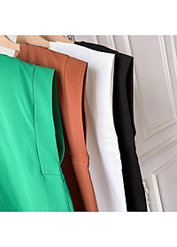 Áo cánh dơi cộc tay cotton cổ tròn, co giãn, rộng