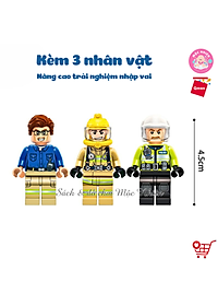 Đồ chơi lắp ráp xếp hình cứu hỏa Qman 2807 – Ô TÔ CỨU HỎA (366 mảnh ghép) dành cho bé trai trên 6 tuổi